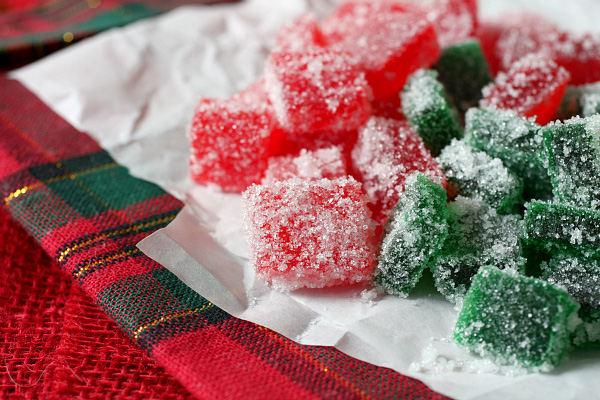Homemade gumdrop candies