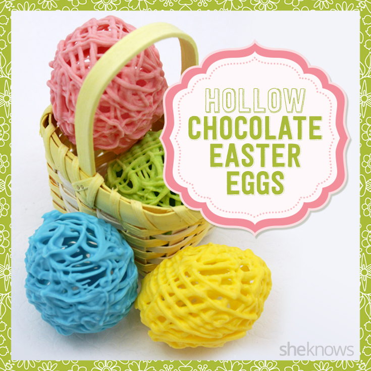 Hollow chocolate Easter eggs