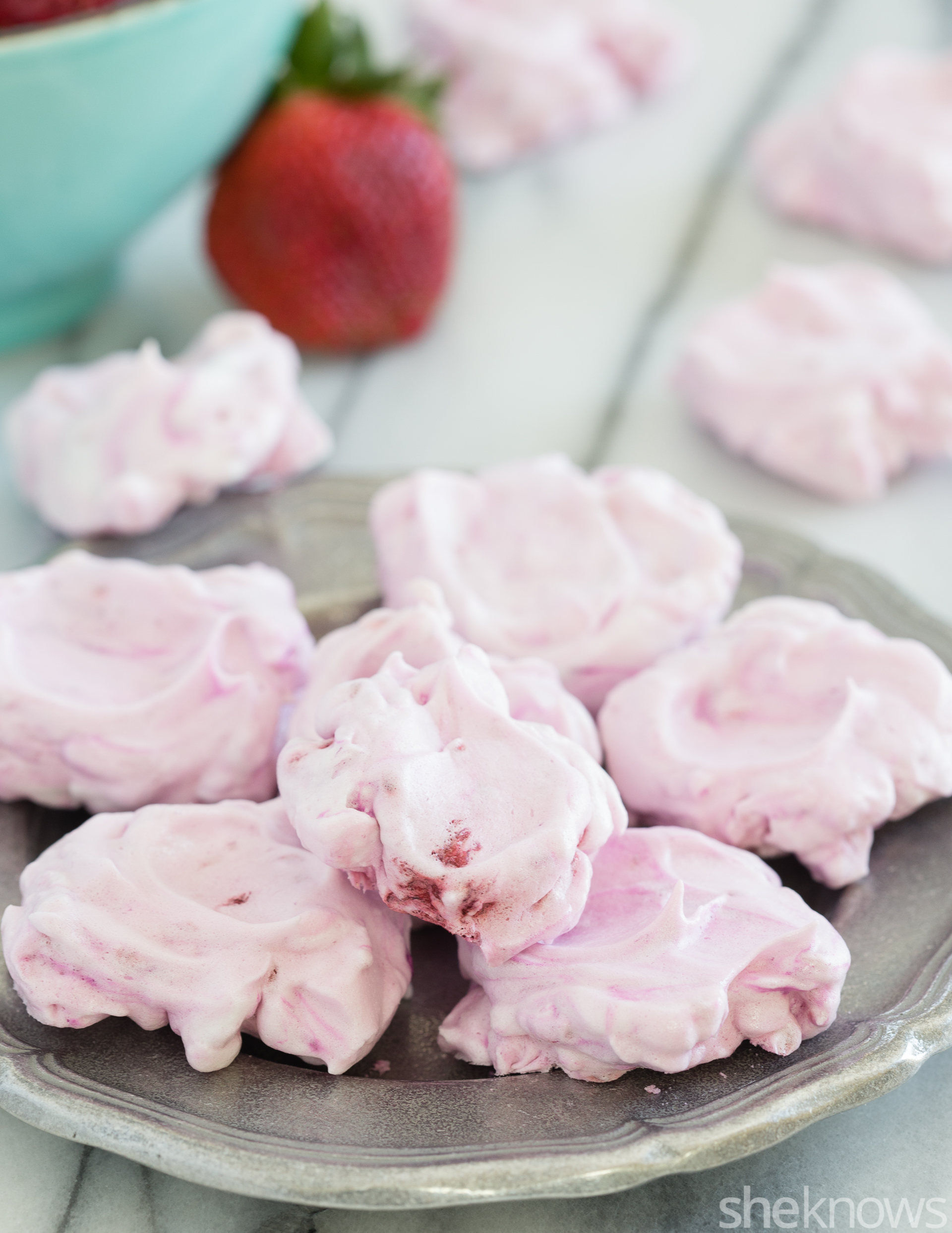 Mini strawberry meringues are a surprisingly easy spring dessert