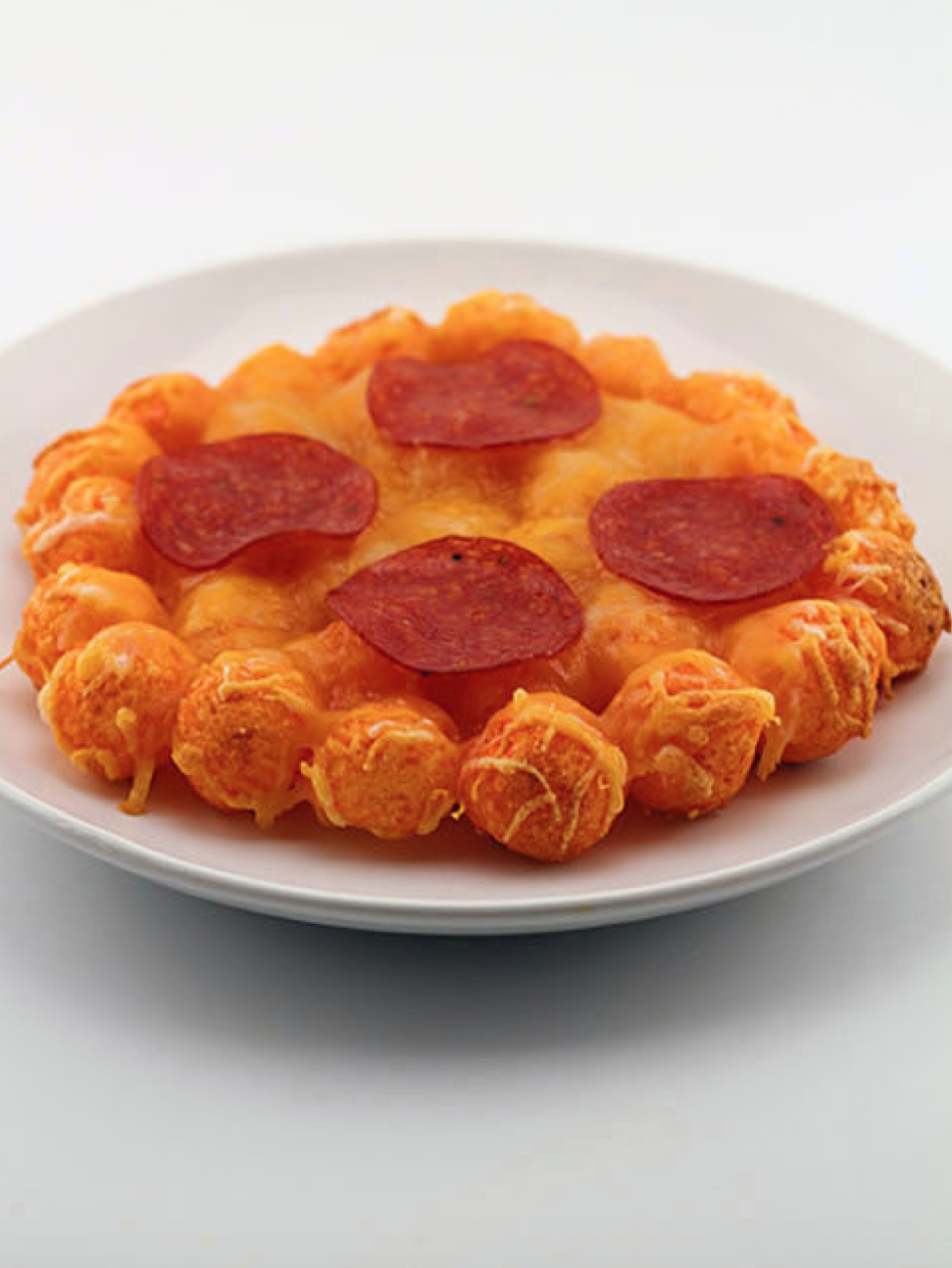 Cheese ballcrust pizza is the new and improved new way to snack