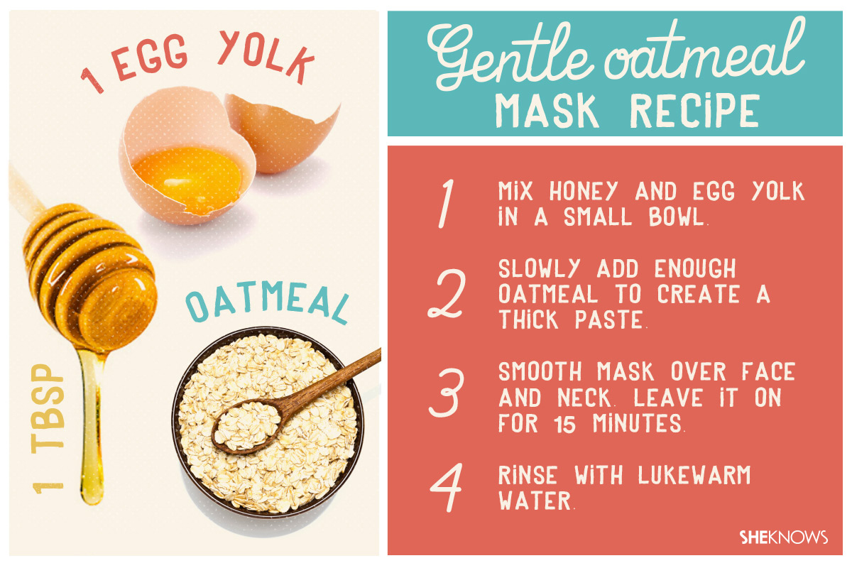 facial homemade mask oatmeal recipe