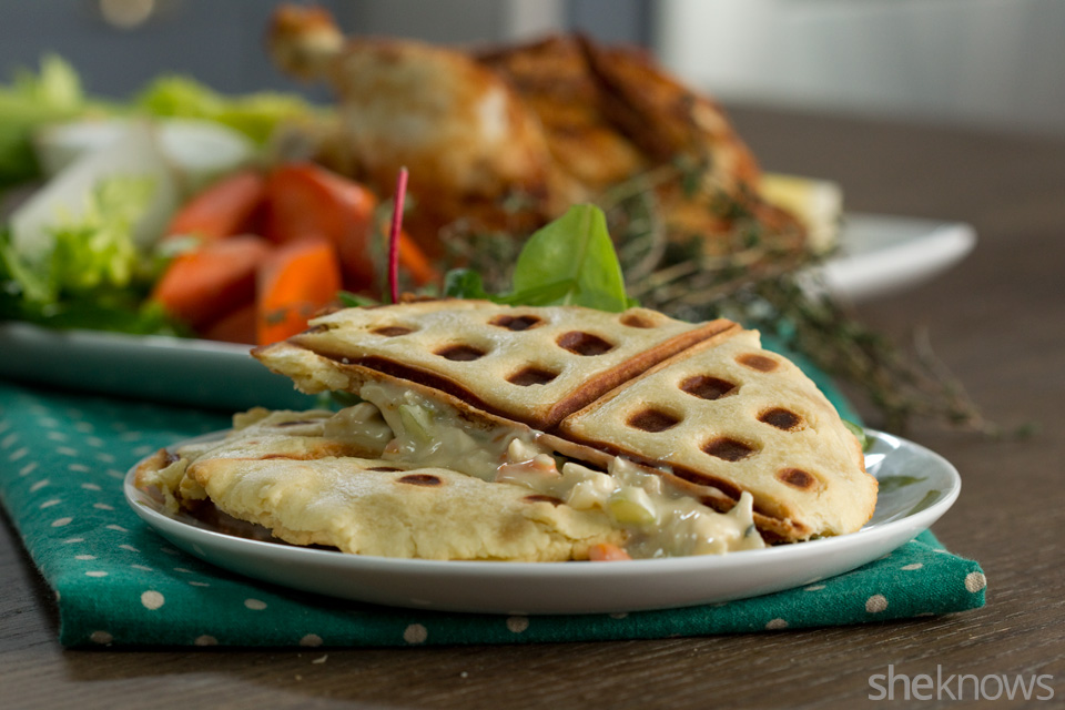 Waffled Chicken Pot Pie