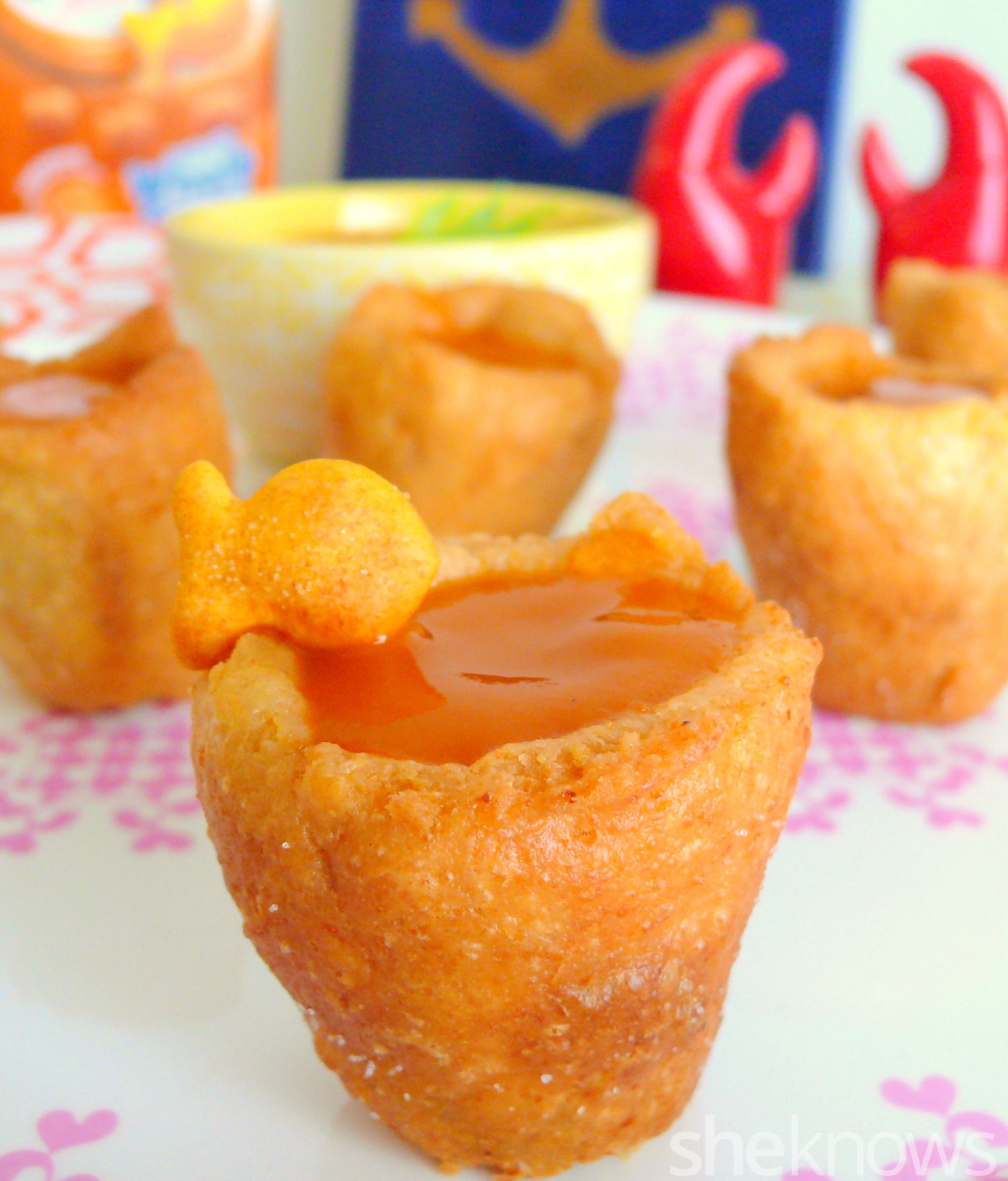 Deepfried Goldfish cracker shooters are the very best way to eat