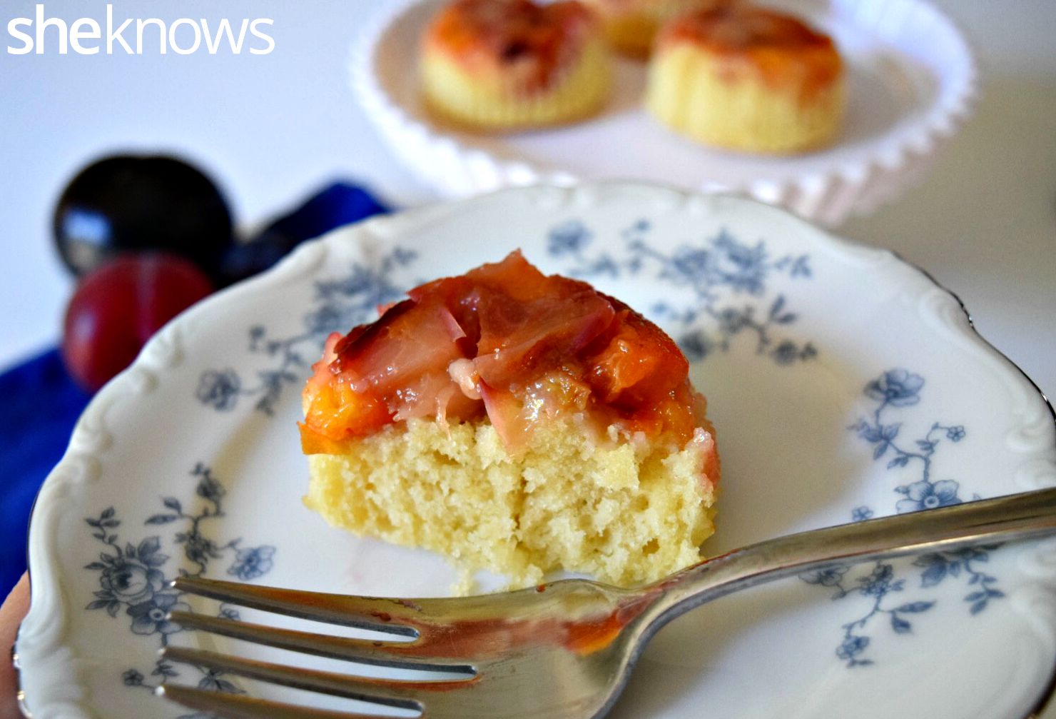 pineapple — use stone fruit for seasonal upsidedown cupcakes