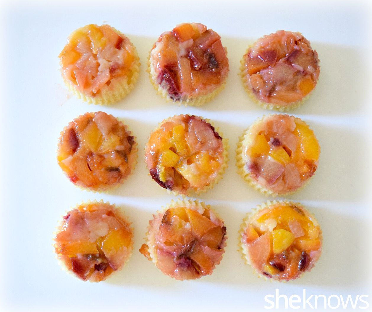 pineapple — use stone fruit for seasonal upsidedown cupcakes
