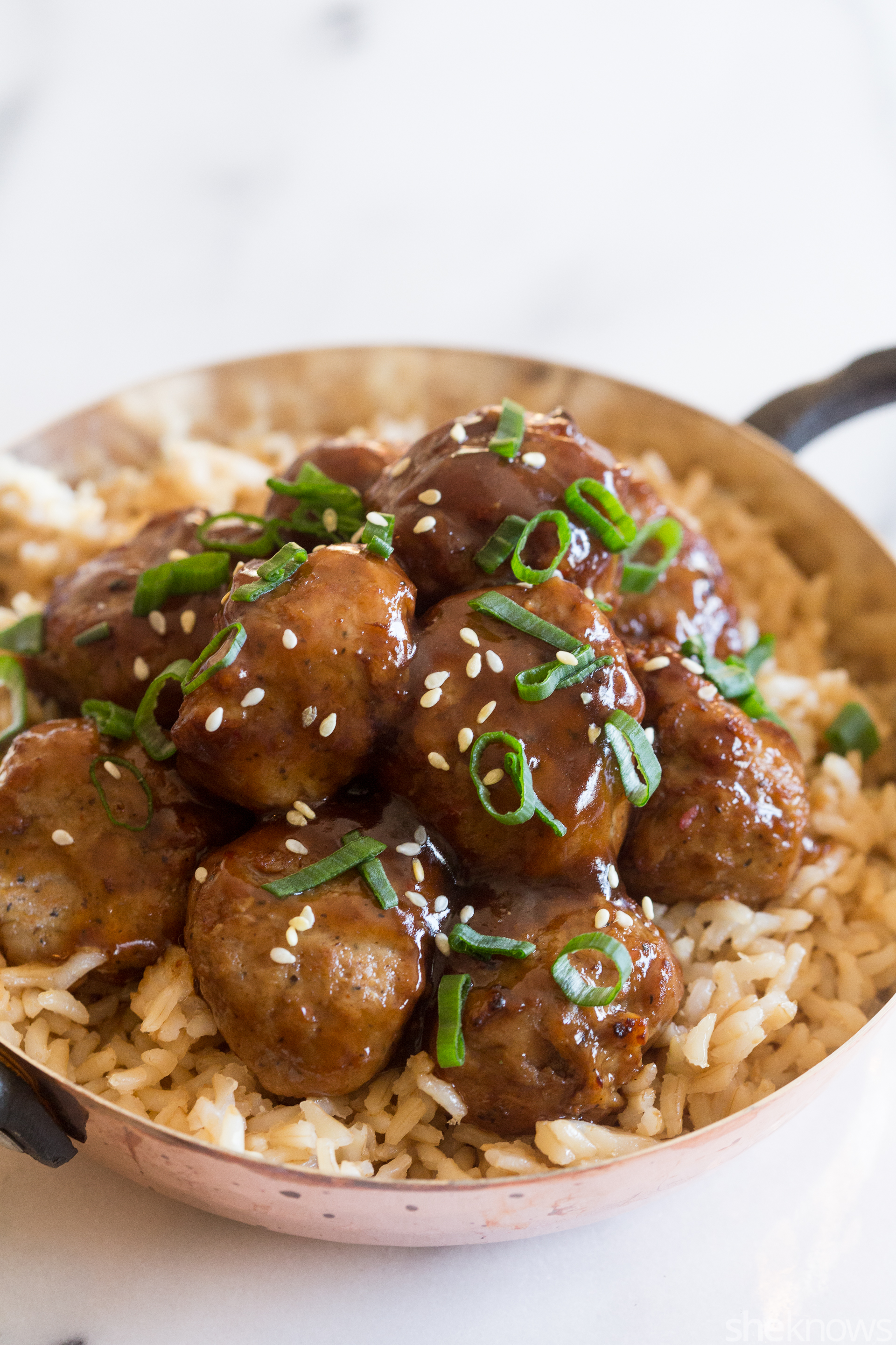 Skip the spaghetti — meatball rice bowls prove pasta isn't the only way