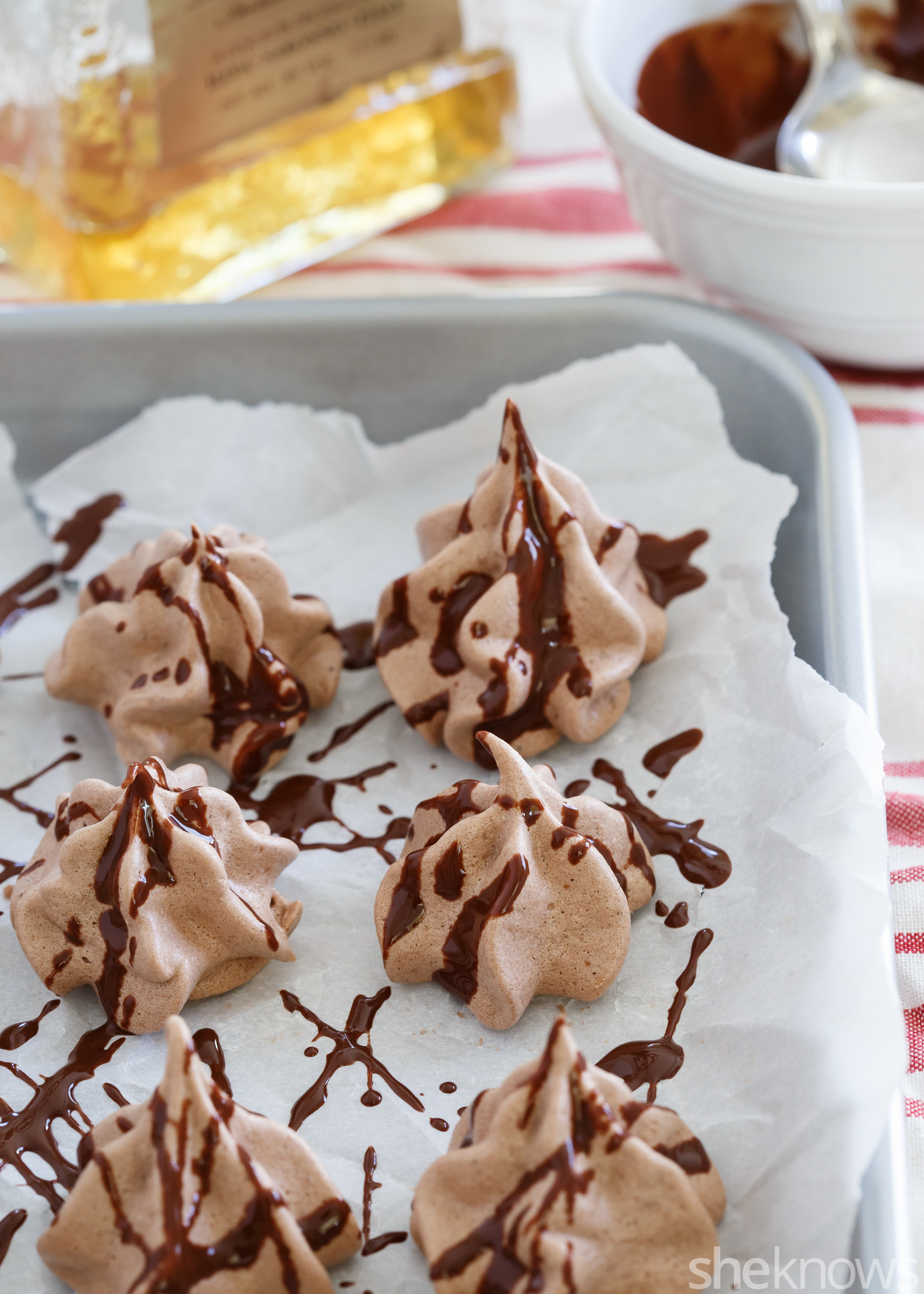 Chocolate meringue kisses are just as sweet as the real thing