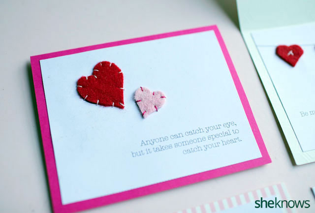 Homemade embroidered Valentine's Day cards you don't need to be a seamstress to make