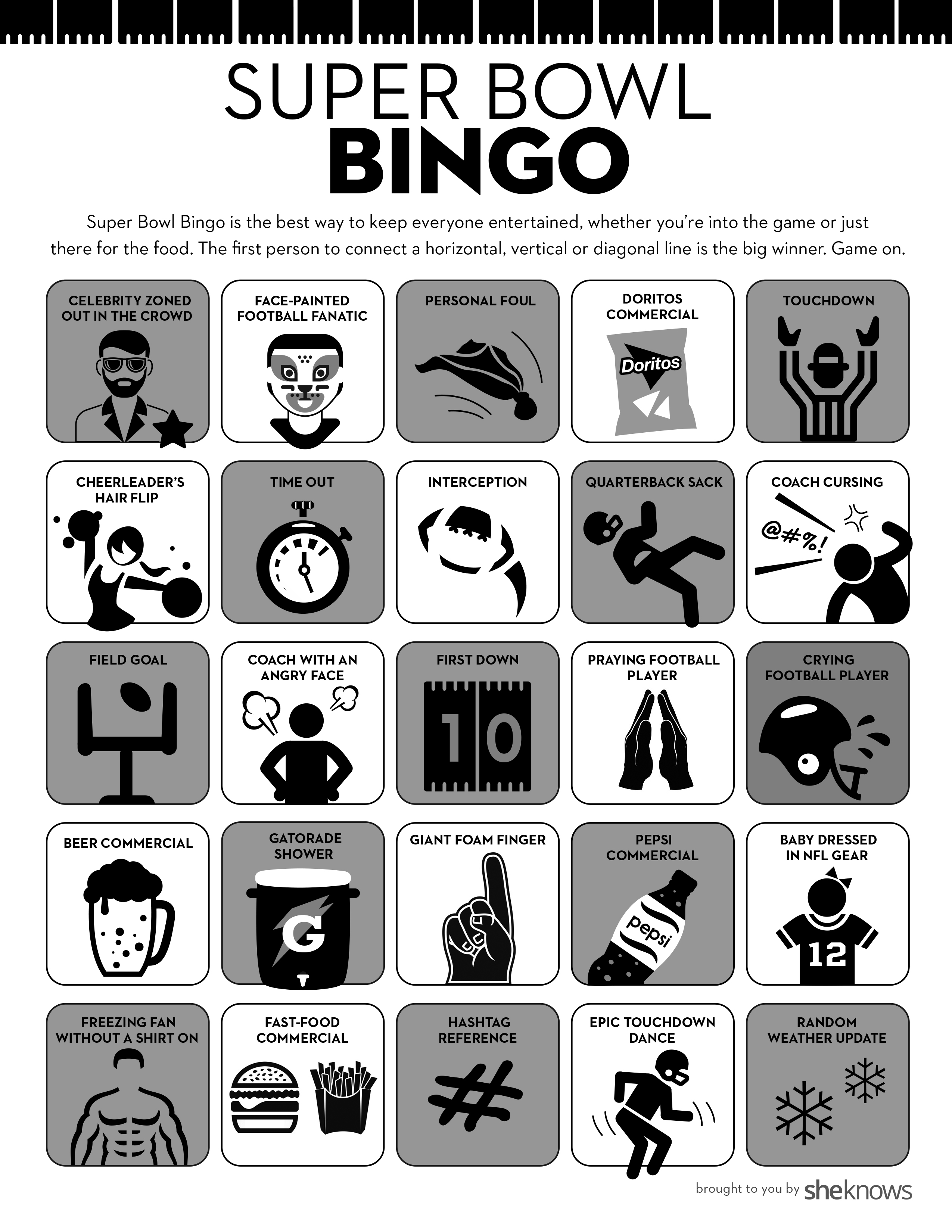 Super Bowl Bingo