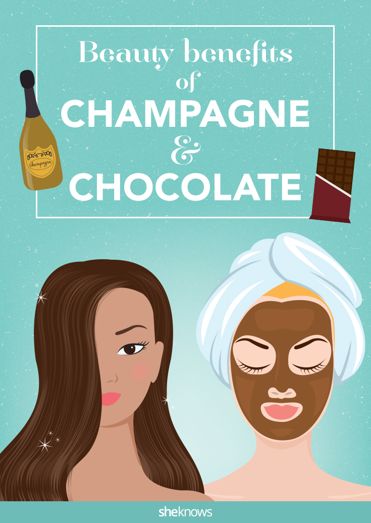 champagne and chocolate beauty