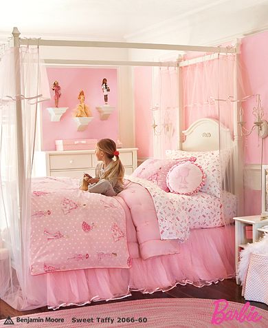 little girls bedrooms ideas. Barbie and little girls go