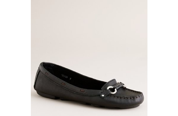 basic black flat shoe