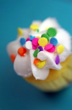 Cupcake with sprinkles
