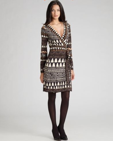Diane Von Furstenburg printed wrap dress