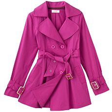 Raspberry trench coat by Candies