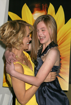 Felicity Huffman and Elle Fanning share a moment