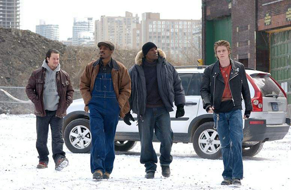 Mark Wahlberg, Andre 3000, Tyrese Gibson and Garrett Hedlund in Four Brothers