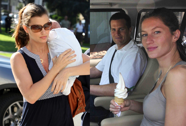 gisele bundchen and tom brady and baby. Gisele also admits that she