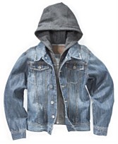 Hooded denim jacket
