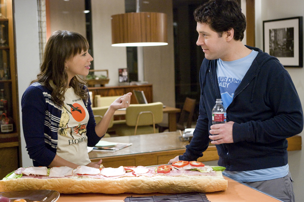 Rashida Jones and Paul Rudd in I Love You, Man