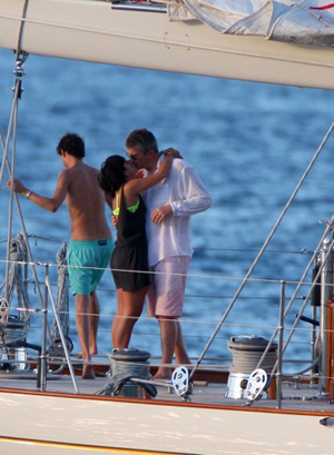 Lily caught smooching a married man