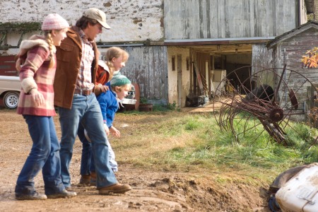 The Lovely Bones stars Mark Wahlberg (center) and Rose McIver (left)