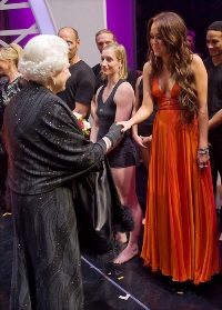 Miley meets the Queen