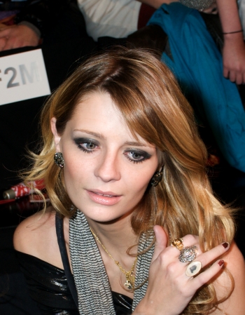Misha Barton in more relaxing times at Mercedes Fashion Week