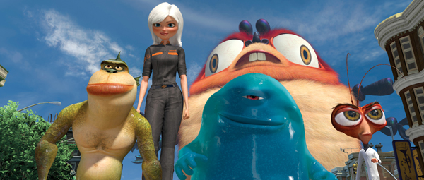Reese leads the way to save the Earth in Monsters vs. Aliens