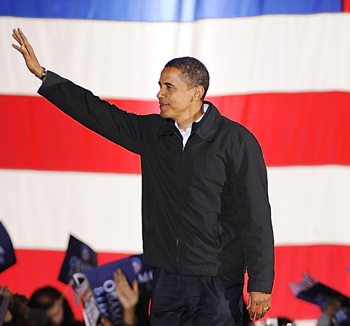 Obama late last night in Virginia, a state he won