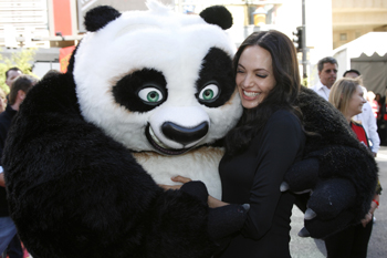 Angie at the DVD premiere