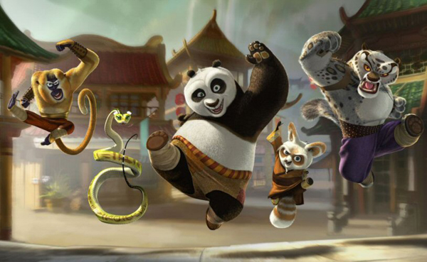 The cast of Kung Fu Panda gets ready to rock