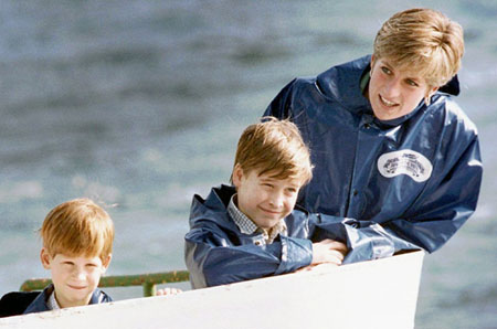 Princess Diana and sons