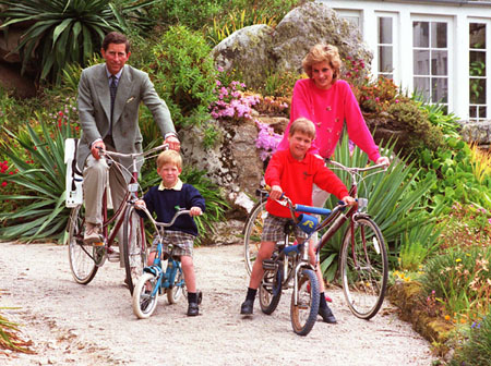 Princess Diana and family