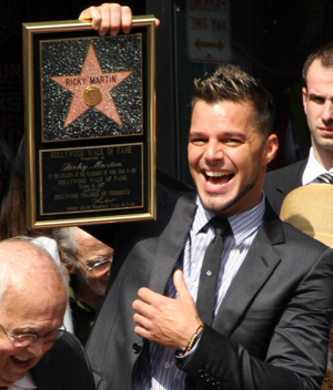 Ricky Martin gets a star and his twins are fab!