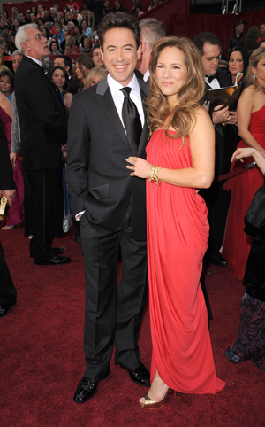 Robert Downey is all smiles at the Oscars