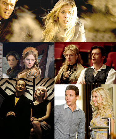 Clockwise: The Island, The Prestige, He's Just Not That Into You, Lost in Translation, The Other Boleyn Girl