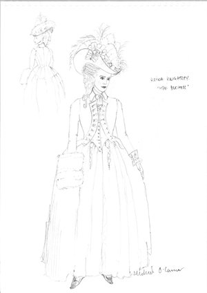 Keira's look in its initial stages