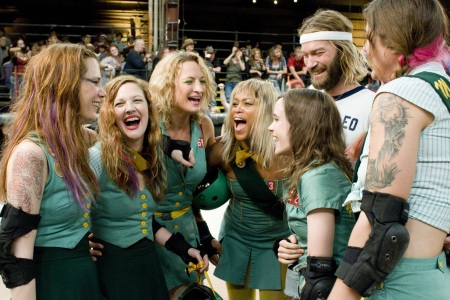 Whip It's cast including Kristen Wiig, Drew Barrymore and Ellen Page