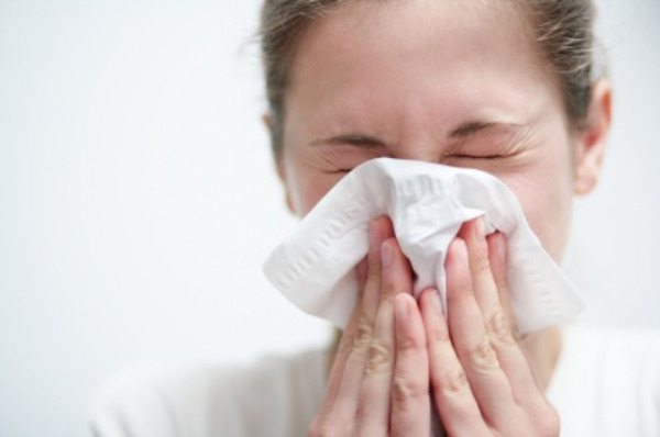 Woman allergy sufferer