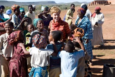 hilary swank movies. Hilary Swank lands in Africa