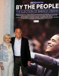 Amy Rice's proud parents at her premiere