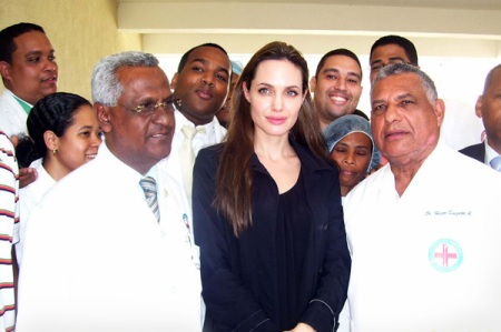 Angelina Jolie visits Haiti
