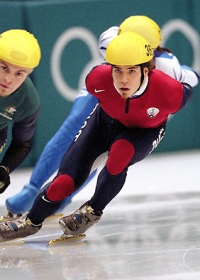 Apolo Ohno at the 2006 Olympics