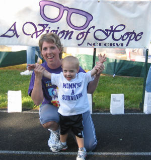 Audrey Graves and son