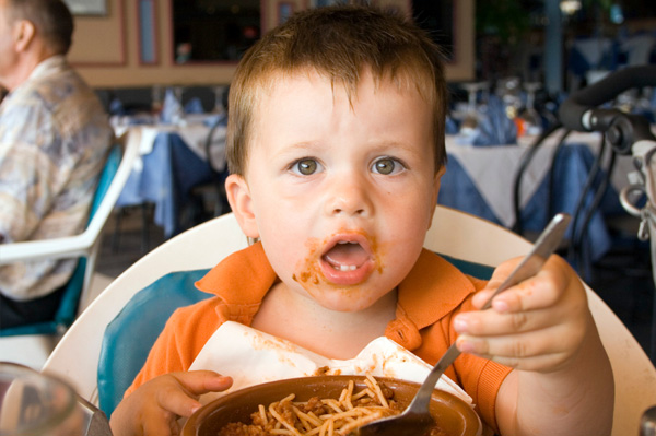 Baby in Restuarant