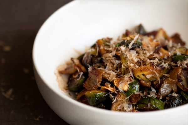 Bacon Sauteed Brussels Sprouts