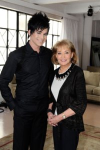 Adam Lambert visits Barbara Walters