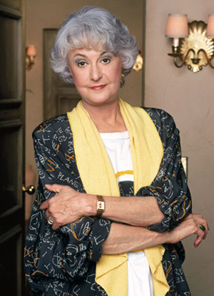 Bea Arthur in a still from Golden Girls