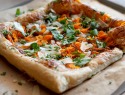 Butternut squash tart with sage and fresh Parmesan